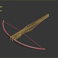 Crossbow Mechanical Crossbow Shift Bow and Arrow Shoot Far Equipment Weapons High-tech Crossbow 3d model