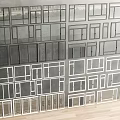 Modern window combination window glass window floor-to-ceiling window balcony window bay window bedroom window casement window door and window stainless steel sliding window 3d model