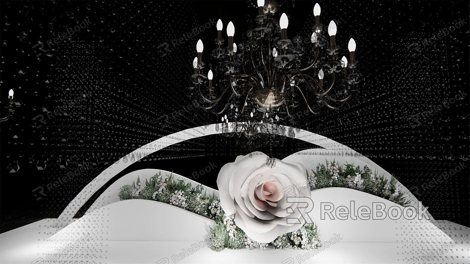 Modern Wedding Scene Meichen Wedding Stage model