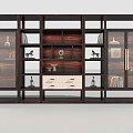 New Chinese Bookcase 3d model