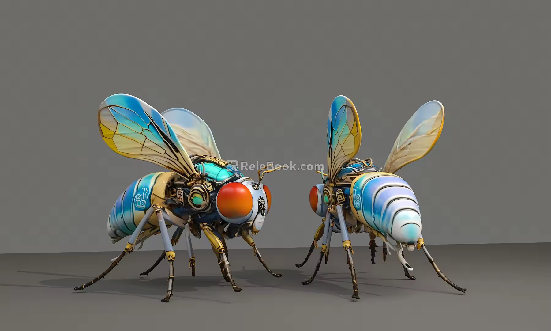 Machine fly mosquito robot animal robot pet robot intelligent robot 3d model