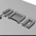 Modern Commercial Complex Architectural Design With Connected Buildings Glass Facade And Open Plaza