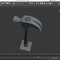 Durable Hardware Tool Hammer with Metal Head and Wooden Handle for DIY Projects