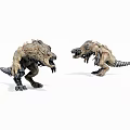Fierce Dinosaur Toy Models With Sharp Teeth Claws And Aggressive Poses