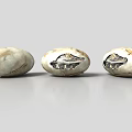 Baby Crocodile Hatchling Emerging from Cracked Egg Shell with Green Eyes