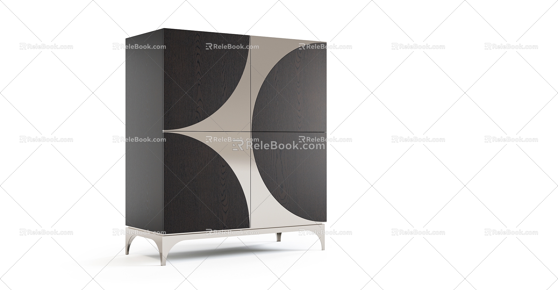 Modern Wine Cabinet 3d model