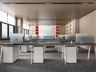 Modern public office area Meeting room 3d model