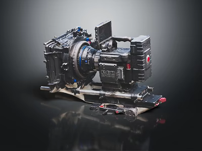 RED Professional Digital Camera Mechanical Body With Advanced Components And Design 3d model