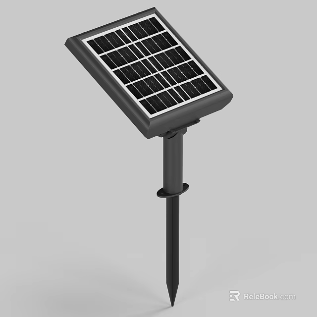 Industrial Solar Panel Equipment With Efficient Outdoor Pole Mounted Design 3d model