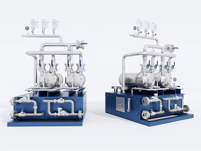 Modern water pump water supply equipment 3d model