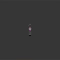 Shiny Purple And Silver Sniper Rifle With Scope Barrel And Decorative Design