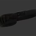 Black Tactical Belt With Row Of Bullet Cartridges And Metal Buckle Design