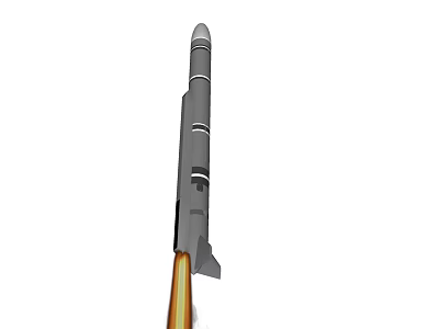modern missile 3d model