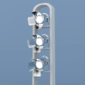 Modern Organizer Stand for Musical Instruments and Art Supplies with Circular Holders