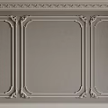 Elegant Wall Panel Design With Decorative Lines And Intricate Molding Details 3d model