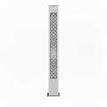 Modern Black Pillar Outdoor Light With Intricate Hollow-out Laser Cut Design