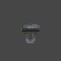Futuristic Advanced Fighter Jet With Black Exterior Orange Accents And Powerful Engines