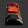 Kids Pink Orange Green Sports Sneakers With Stripes And Velcro Strap White Sole
