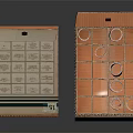 Cardboard Storage Boxes for Household Supplies Organizing Bottles with Grid Design and Open Closed Lids