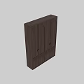 Contemporary Wooden Wardrobe Design With Arched Doors Round Handles And Natural Wood Surface