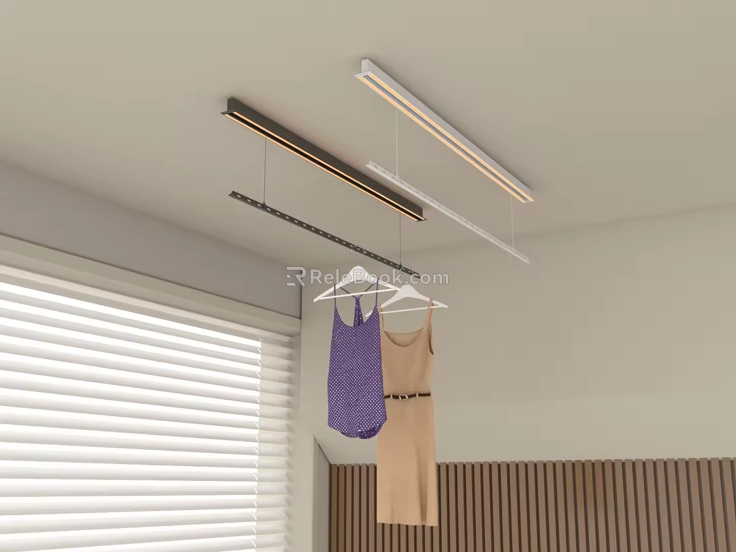 Drying rack invisible electric drying embedded hidden drying intelligent remote control drying electric invisible 3d model