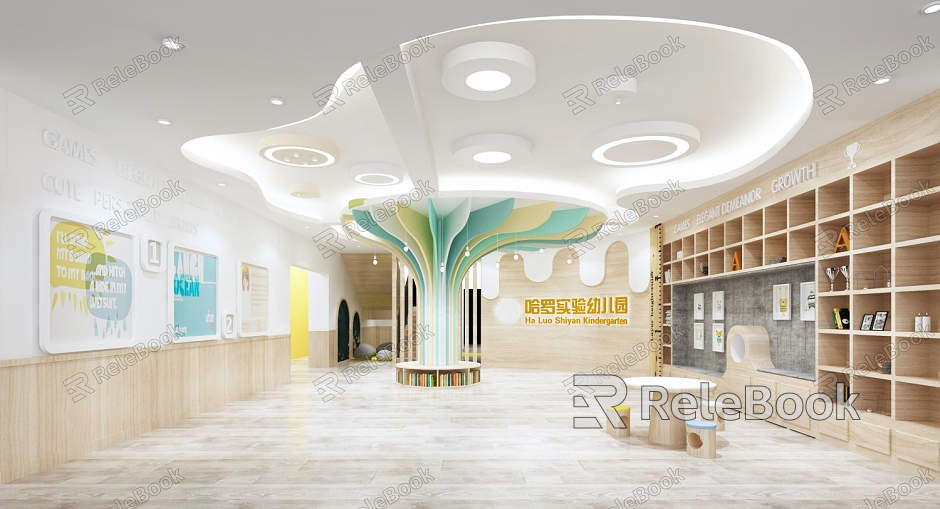 Modern Kindergarten Hall Lobby model