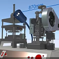 Industrial Machinery With Control Panel Movable Wheels And 870mm 550mm 500mm Dimensions