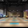 Fitness Gym With Modern Interior Workout Equipment And Do It Motivation Slogan