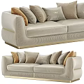 Light Luxury Multiplayer Sofa Collection 3d model