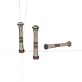 decorative column constructional column 3d model
