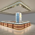 Elegant Jewelry Store Interior With Glass Display Cases And Ambient Lighting