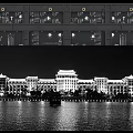 Public Facility Building Control Panel With Waterfront Lighting And Building Image Panel