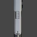 Modern Pistol With Silver Metallic Body Black Grip And Sleek Contemporary Design