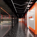 Modern Sports Fitness Studio With Glass Partitions And Wooden Flooring
