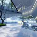 Modern Gate 3d model