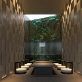 Elegant Private Room Design With Comfortable Seats And Ambient Lighting Features