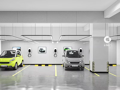Underground Parking Modern Parking 3d model