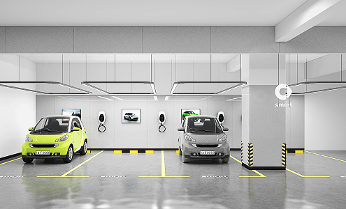 Underground Parking Modern Parking 3d model