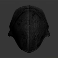 Gray Distressed Hooded Mask With Bloodstains For Cosplay Costume Accessory