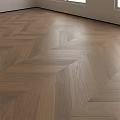 Brown Wooden Flooring with Herringbone and Straight Lay Patterns in Modern Interior Design