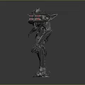 Mech Warrior Mech Soldier Machine Battlearm Mechanical Battlearm Machine Fighter Robot 3d model