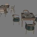 Mahjong Table 3d model