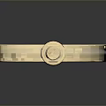 Red Handle Golden Frame Round Lens Magnifying Glass as Daily Living Supply on Dark Background