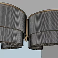 Butterfly Shaped Black And Gold Ceiling Light With Intricate Floral Pattern Design