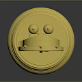 Golden Mantel Clock With Roman Numerals And Decorative Sphere Base