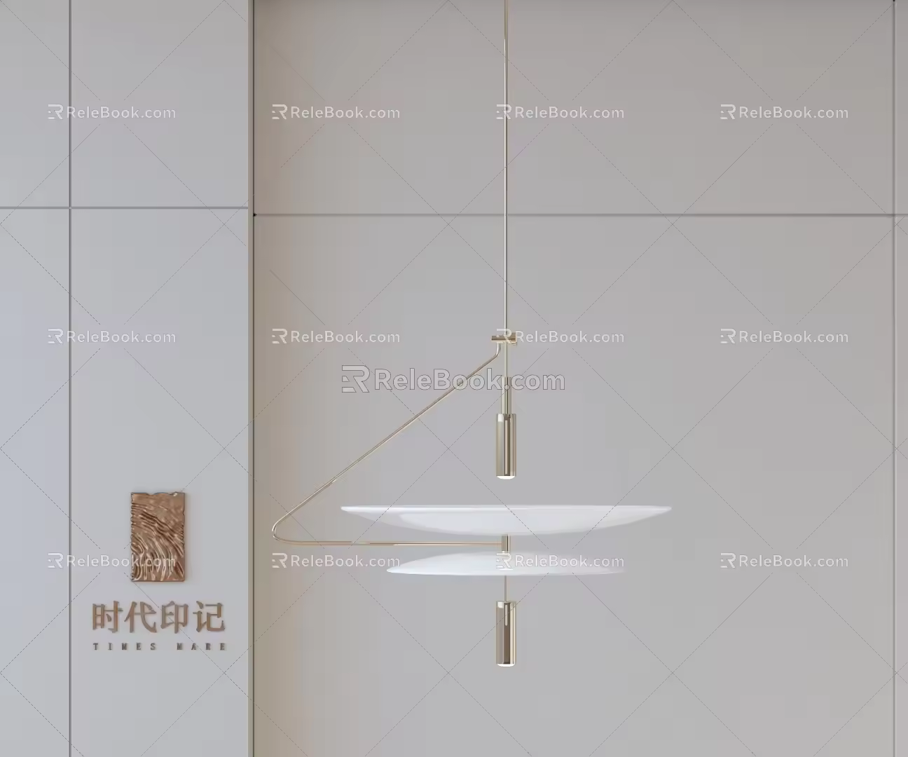 Modern chandelier 3d model