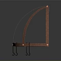 Copper Metal Circular Stand With Grid Design For Home Living Supplies