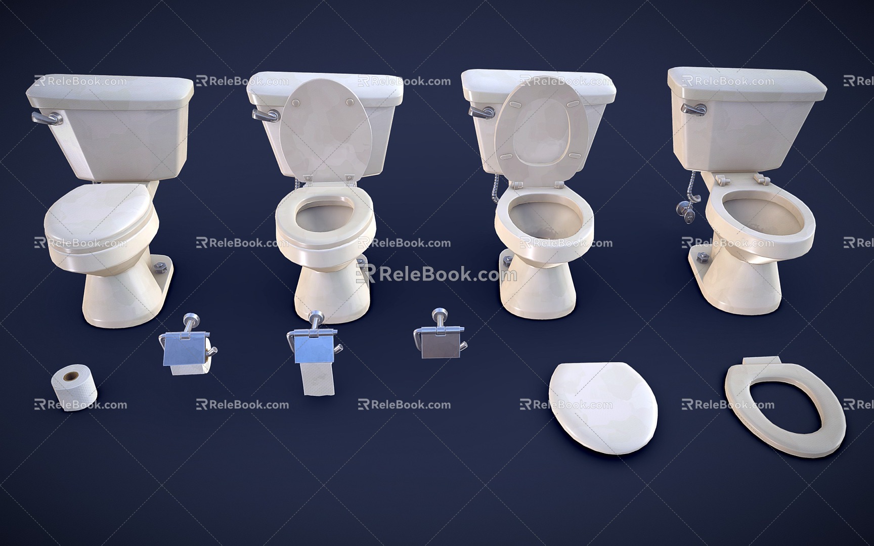 Toilet combination toilet 3d model