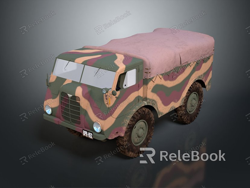 Modern Armed Car Bulletproof Car Armed Bulletproof Car Military Jeep model