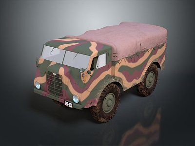 Modern Armed Car Bulletproof Car Armed Bulletproof Car Military Jeep model